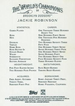 2023 Topps Allen & Ginter - Silver Portrait #64 Jackie Robinson Back