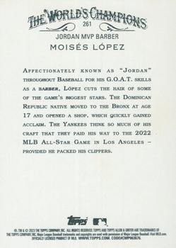 2023 Topps Allen & Ginter - Silver Portrait #261 Moises Lopez Back
