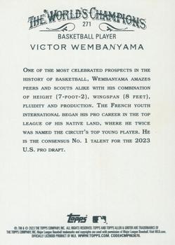 2023 Topps Allen & Ginter - Silver Portrait #271 Victor Wembanyama Back