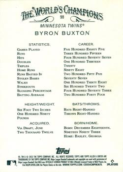 2023 Topps Allen & Ginter - Foil Filigree #98 Byron Buxton Back