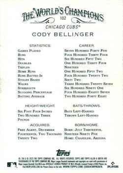 2023 Topps Allen & Ginter - Foil Filigree #102 Cody Bellinger Back