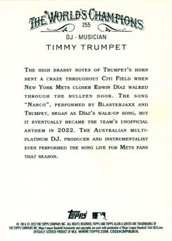 2023 Topps Allen & Ginter - Foil Filigree #255 Timmy Trumpet Back