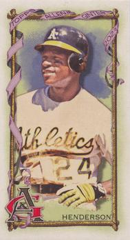 2023 Topps Allen & Ginter - Mini No Number #NNO Rickey Henderson Front