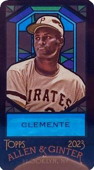 2023 Topps Allen & Ginter - Mini Stained Glass #27 Roberto Clemente Front