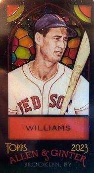 2023 Topps Allen & Ginter - Mini Stained Glass #38 Ted Williams Front
