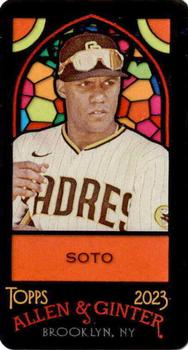 2023 Topps Allen & Ginter - Mini Stained Glass #39 Juan Soto Front