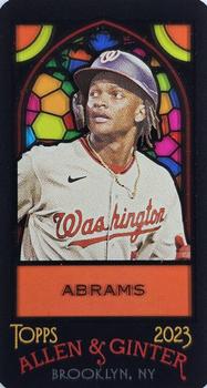 2023 Topps Allen & Ginter - Mini Stained Glass #77 CJ Abrams Front