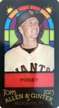 2023 Topps Allen & Ginter - Mini Stained Glass #150 Buster Posey Front