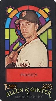 2023 Topps Allen & Ginter - Mini Stained Glass #357 Buster Posey Front