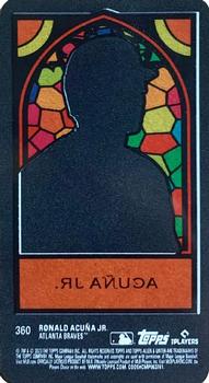 2023 Topps Allen & Ginter - Mini Stained Glass #360 Ronald Acuña Jr. Back