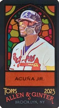 2023 Topps Allen & Ginter - Mini Stained Glass #360 Ronald Acuña Jr. Front