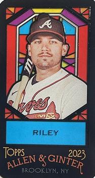 2023 Topps Allen & Ginter - Mini Stained Glass #394 Austin Riley Front