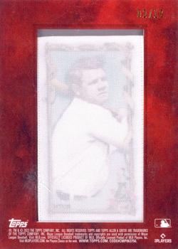 2023 Topps Allen & Ginter - Mini Framed Cloth #85 Babe Ruth Back