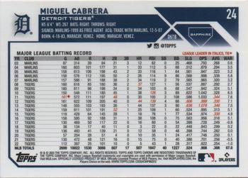 2023 Topps Chrome Sapphire Edition #24 Miguel Cabrera Back