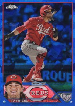 2023 Topps Chrome Sapphire Edition #558 TJ Friedl Front