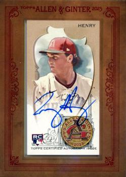 2023 Topps Allen & Ginter - Mini Framed Autographs #MA-TH Tommy Henry Front