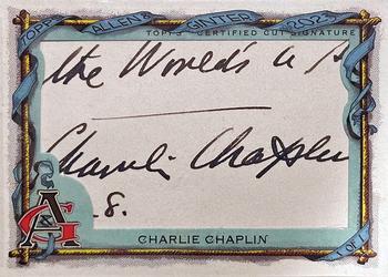 2023 Topps Allen & Ginter - Cut Signatures #CS-CC Charlie Chaplin Front