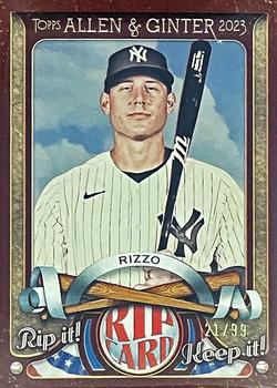 2023 Topps Allen & Ginter - A&G Rip Cards #RC-ARIZ Anthony Rizzo Front
