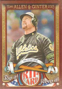 2023 Topps Allen & Ginter - A&G Rip Cards #RC-MMC Mark McGwire Front