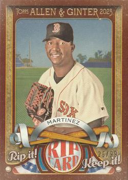 2023 Topps Allen & Ginter - A&G Rip Cards #RC-PM Pedro Martinez Front