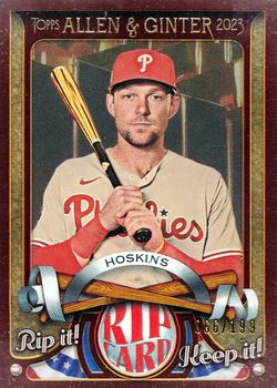 2023 Topps Allen & Ginter - A&G Rip Cards #RC-RH Rhys Hoskins Front