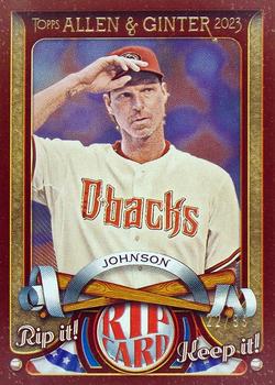 2023 Topps Allen & Ginter - A&G Rip Cards #RC-RJ Randy Johnson Front