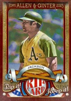 2023 Topps Allen & Ginter - A&G Rip Cards #RC-RJAC Reggie Jackson Front