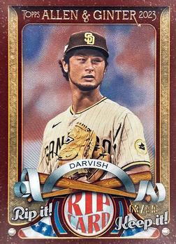 2023 Topps Allen & Ginter - A&G Rip Cards #RC-YD Yu Darvish Front
