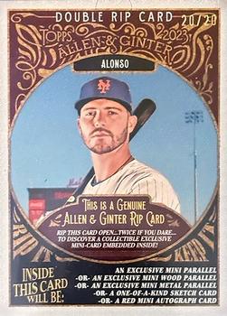 2023 Topps Allen & Ginter - A&G Dual Rip Cards #DRC-AC Gary Carter / Pete Alonso Front