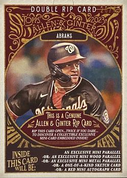 2023 Topps Allen & Ginter - A&G Dual Rip Cards #DRC-AM CJ Abrams / Joey Meneses Front