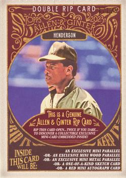 2023 Topps Allen & Ginter - A&G Dual Rip Cards #DRC-HM Mark McGwire / Rickey Henderson Back