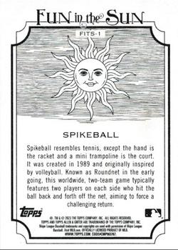 2023 Topps Allen & Ginter - Fun in the Sun #FITS-1 Spikeball Back