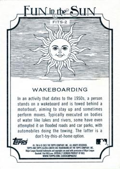 2023 Topps Allen & Ginter - Fun in the Sun #FITS-2 Wakeboarding Back