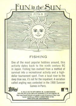 2023 Topps Allen & Ginter - Fun in the Sun #FITS-5 Fishing Back