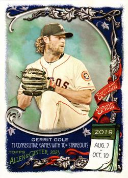 2023 Topps Allen & Ginter - Spotless Spans #SS-15 Gerrit Cole Front