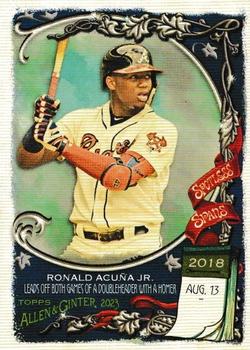 2023 Topps Allen & Ginter - Spotless Spans #SS-49 Ronald Acuña Jr. Front