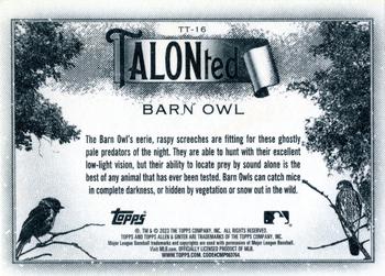 2023 Topps Allen & Ginter - Talonted #TT-16 Barn Owl Back