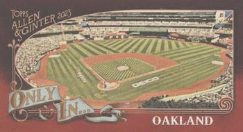 2023 Topps Allen & Ginter - Only In… Mini #OI-20 Most foul territory in MLB Front