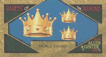 2023 Topps Allen & Ginter - Rarest of the Diamond Mini #MROD-3 Triple Crown Front