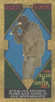 2023 Topps Allen & Ginter - Rarest of the Diamond Mini #MROD-5 Stealing Second, Third and Home in One Appearance Front