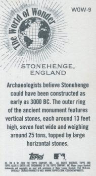 2023 Topps Allen & Ginter - World of Wonder Mini #WOW-9 Stonehenge, England Back