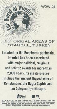 2023 Topps Allen & Ginter - World of Wonder Mini #WOW-28 Historical Areas of Istanbul, Turkey Back