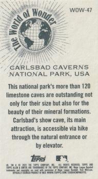 2023 Topps Allen & Ginter - World of Wonder Mini #WOW-47 Carlsbad Caverns National Park, USA Back