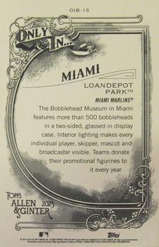 2023 Topps Allen & Ginter - Only In… Boxloader #OIB-15 Bobblehead Museum Back