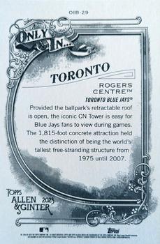 2023 Topps Allen & Ginter - Only In… Boxloader #OIB-29 CN Tower Back