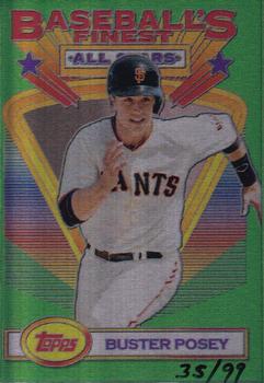 2013 Topps 1993 Finest Design Metal #93AS-BP Buster Posey Front