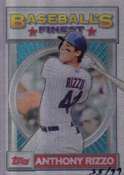 2013 Topps 1993 Finest Design Metal #93F-ARI Anthony Rizzo Front