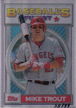 2013 Topps 1993 Finest Design Metal #93F-MT Mike Trout Front