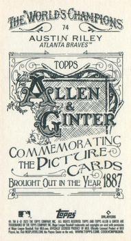 2023 Topps Allen & Ginter - Mini A & G Back #74 Austin Riley Back