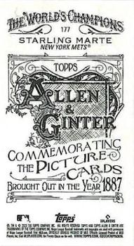 2023 Topps Allen & Ginter - Mini A & G Back #177 Starling Marte Back